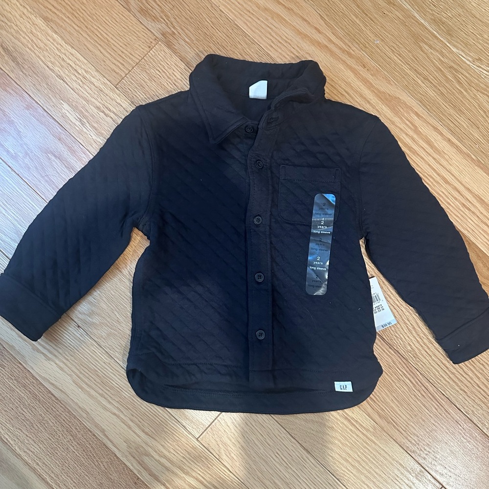 GAP Black Sweater Soft Fleece Relaxed Fit